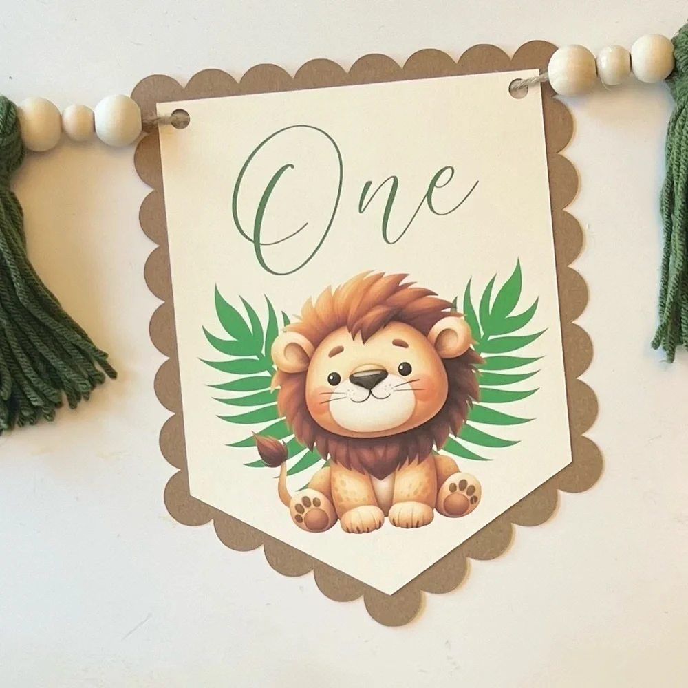 New - High Chair First Birthday Banner